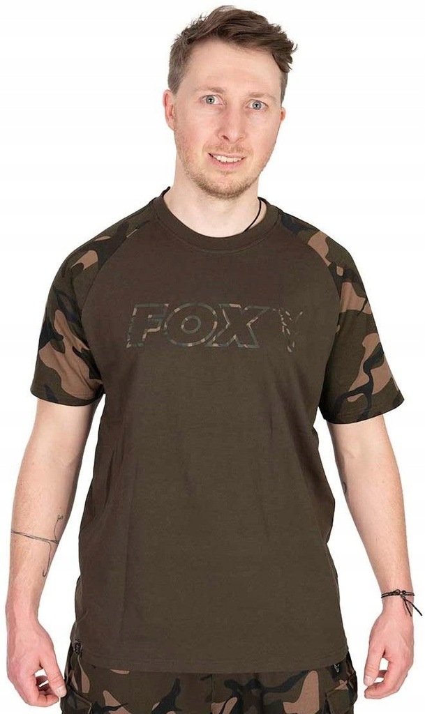 Koszulki T-shirt Fox Outline Khaki Camo Rozmiar L