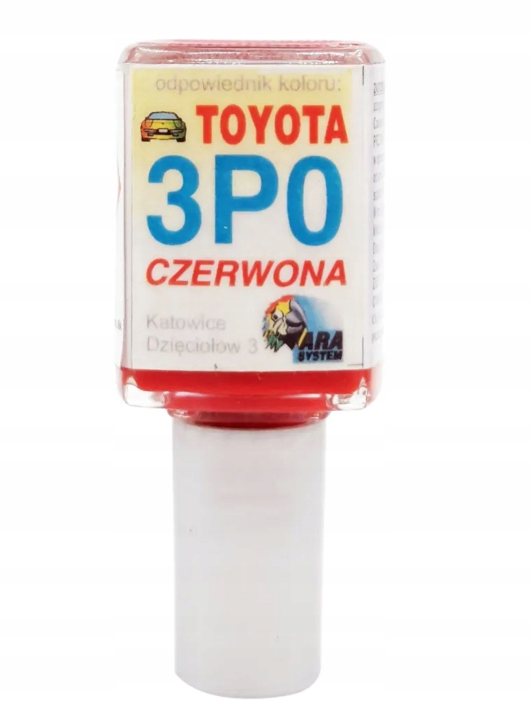Zaprawka do rys 10ml Toyota 3P0 Czerwony