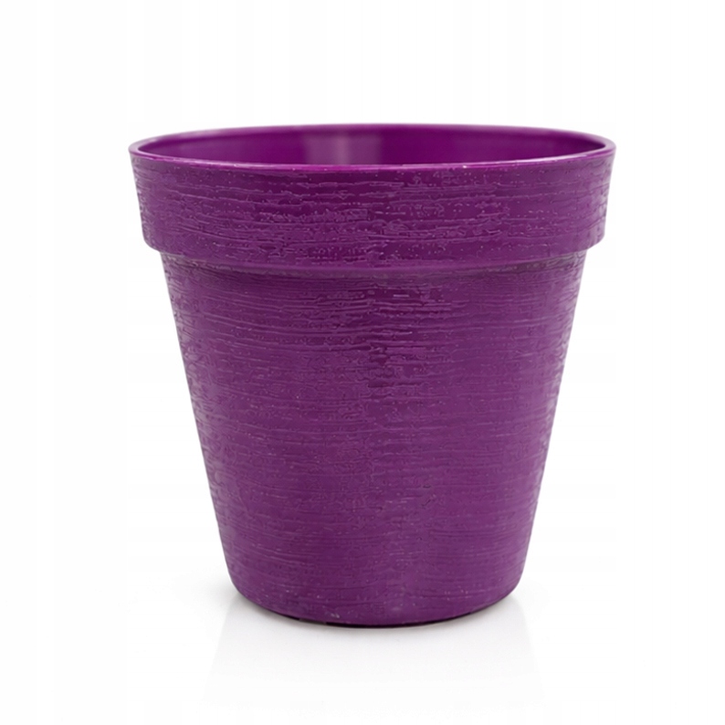 10 x Doniczka w Stylu LOFT 12 cm, Eko, UV Odporna, Fioletowy