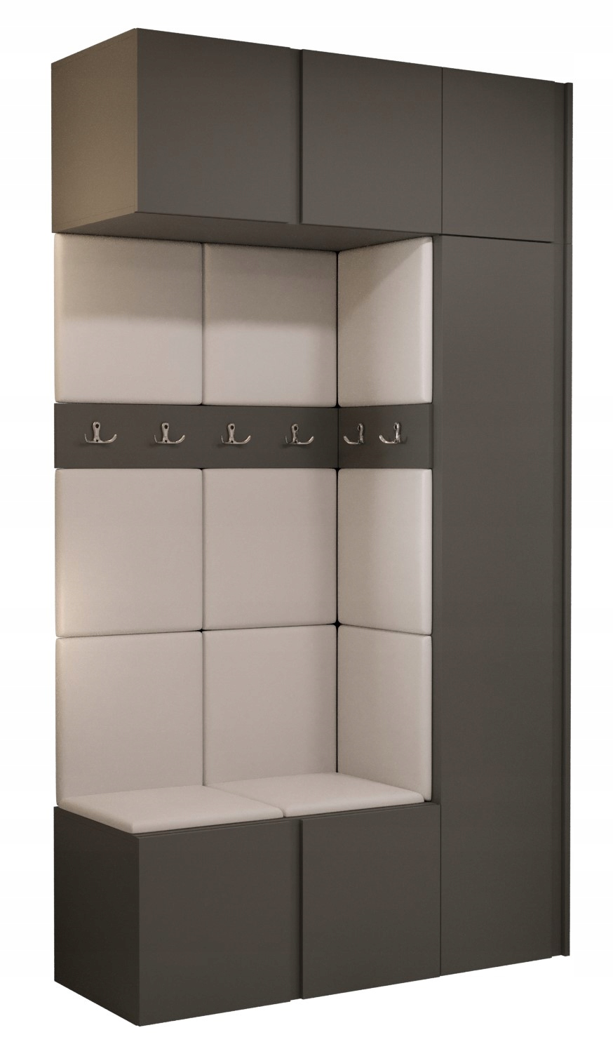 

Garderoba do przedpokoju panele Orion 20 Grafit