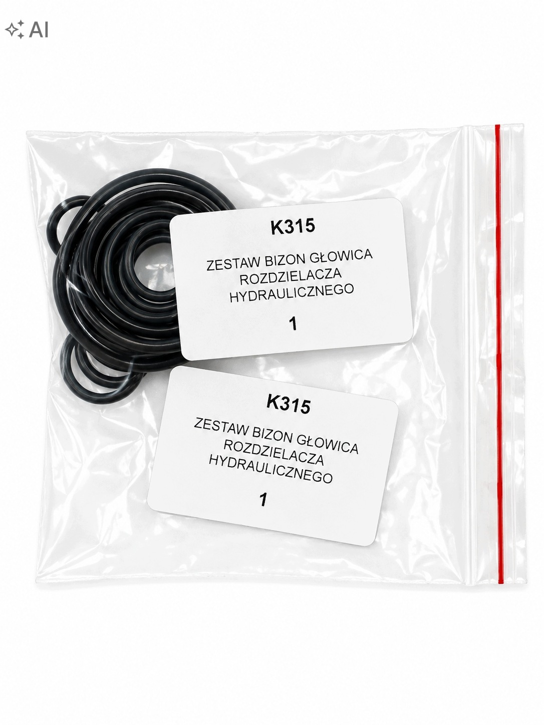 Zestaw uszczelnień głowicy rozdzielacza hydraulicznego chwytak Bizon K-315