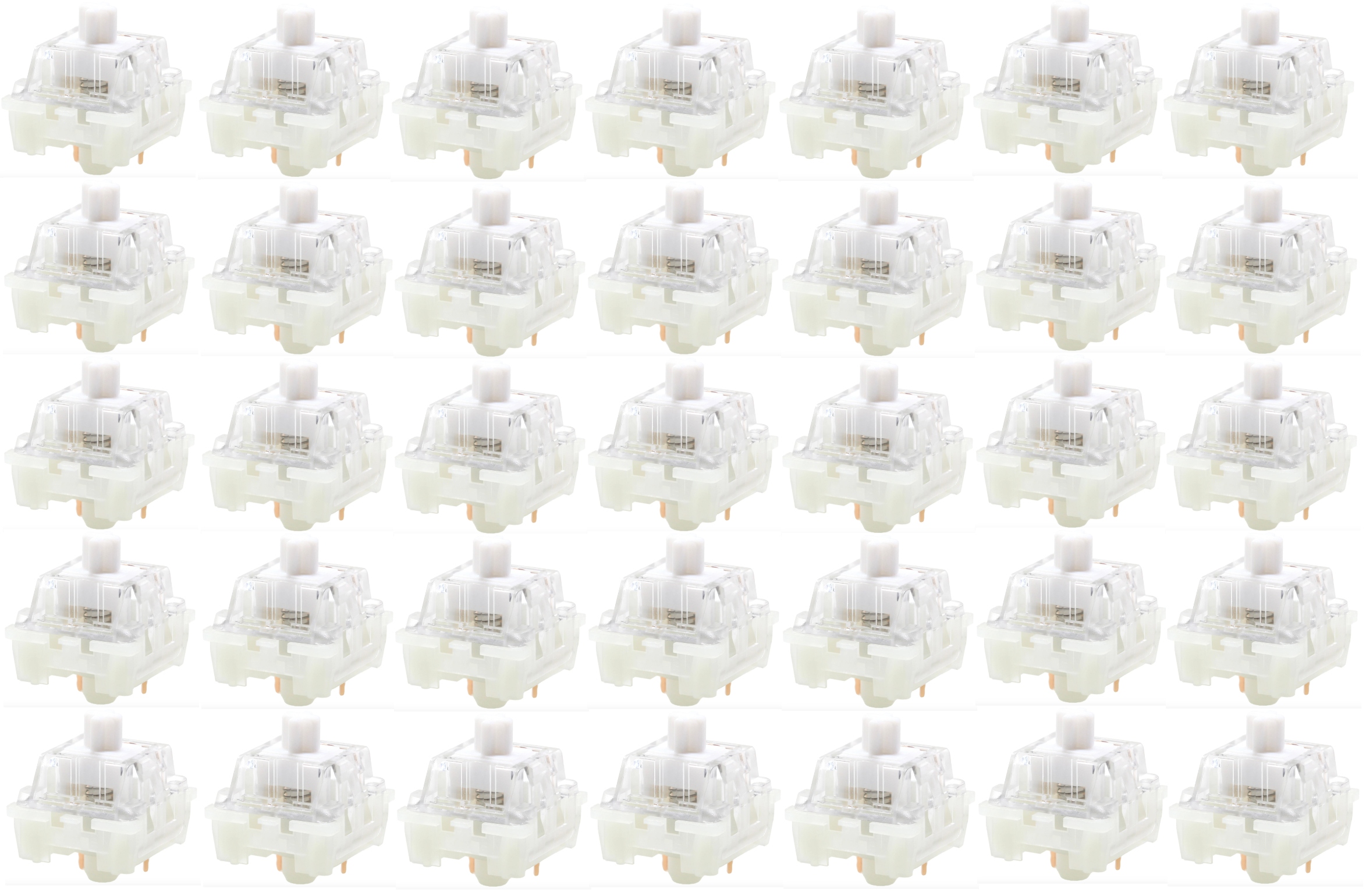 Ktt Kang White V3 Switch 35szt Przełącznik do Klawiatury Mechanicznej Lubed