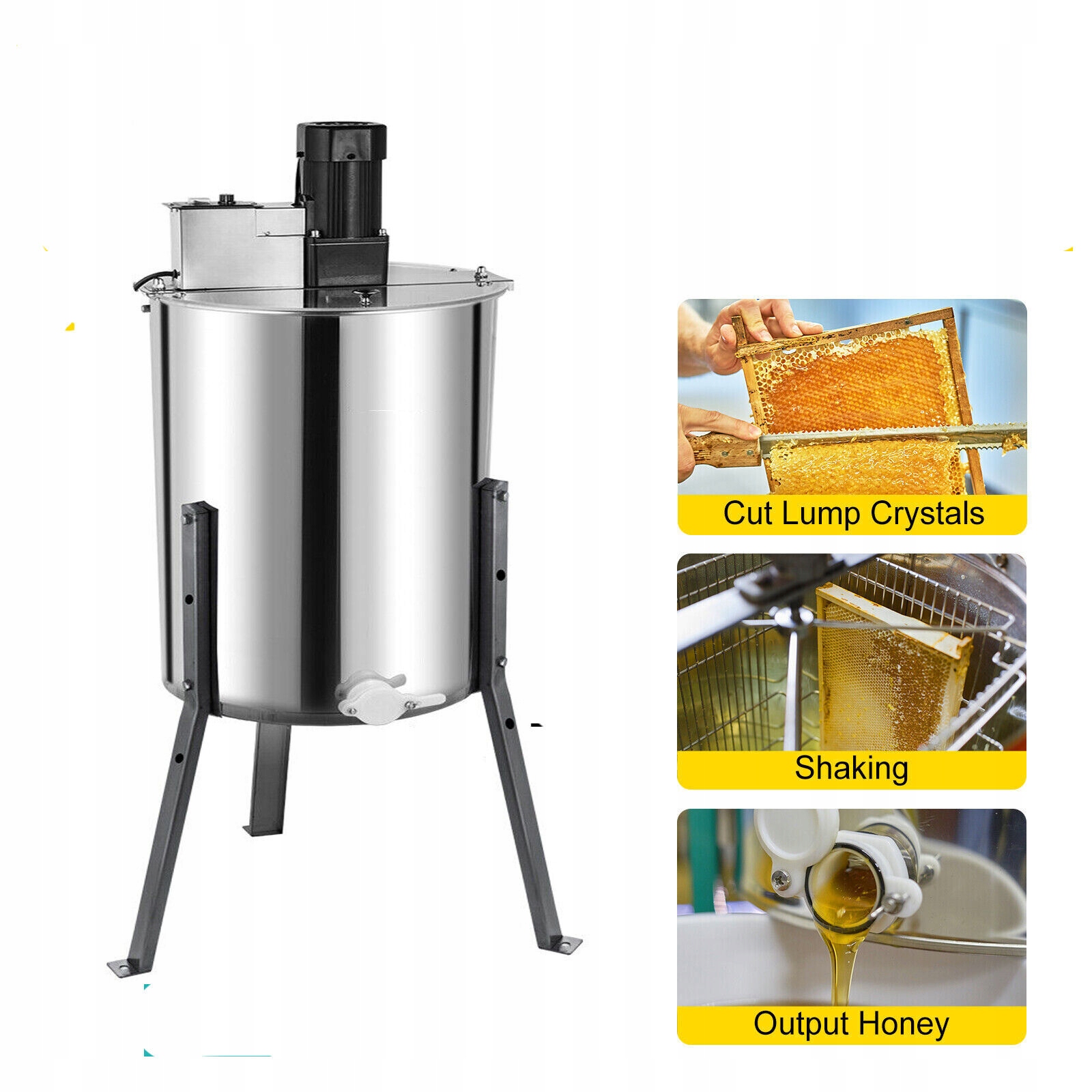 MIODARKA 4 RAMKOWA ELEKTRYCZNA ZE STATYWEM Kod producenta MIODARKA 4 RAMKOWA ELEKTRYCZNA