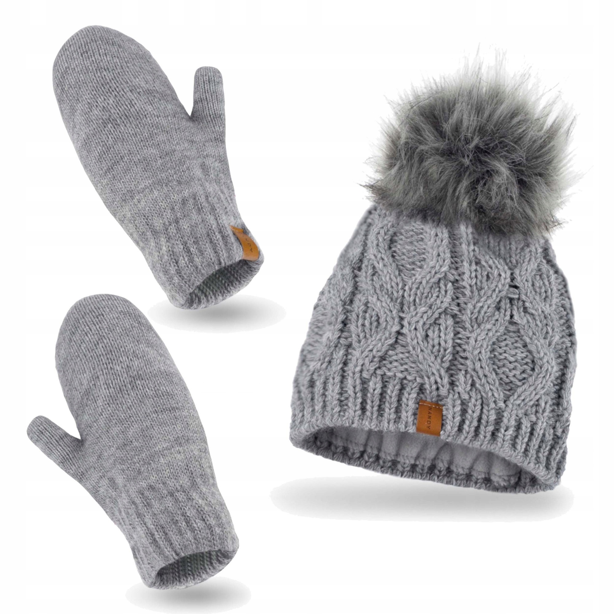 Nandy Dámský zimní komplet Čepice Rukavice Teplá sada na zimu