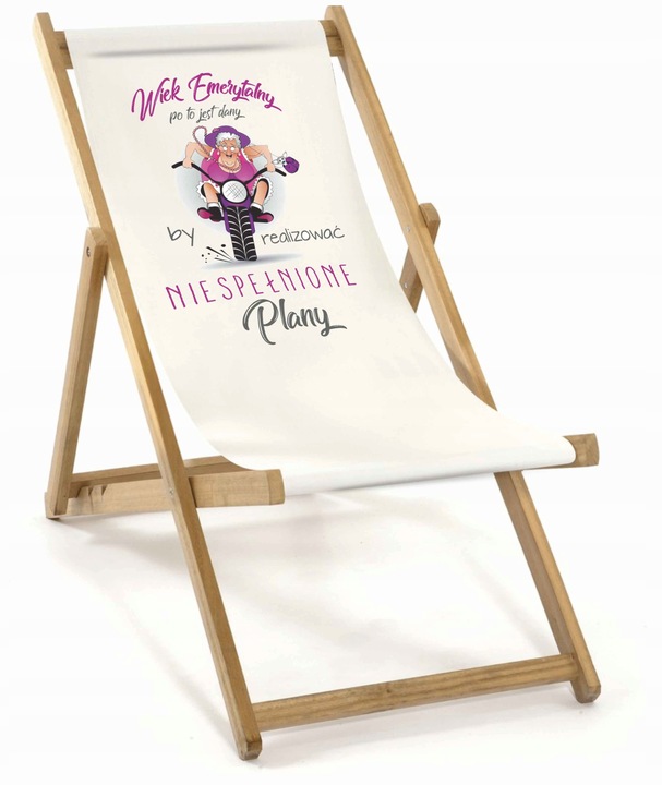 Urodzinowy Solidy drewniany Wytrzymały Leżak Ogrodowy