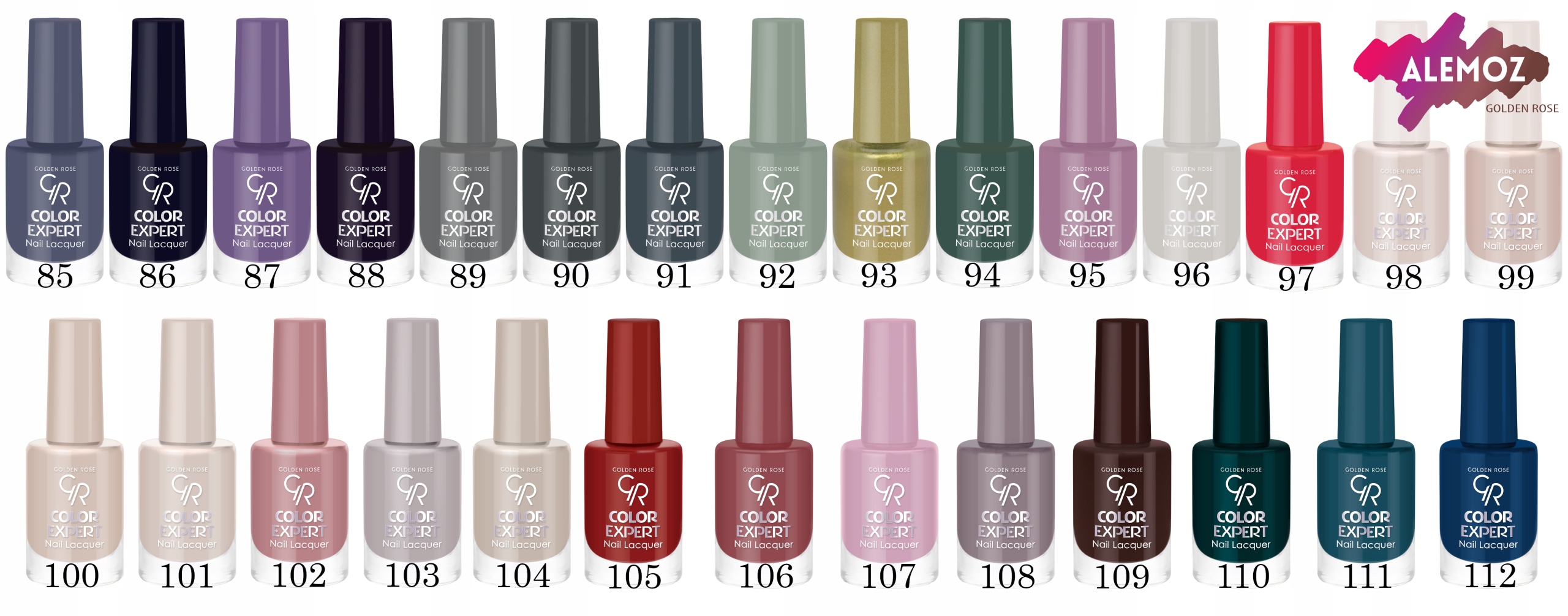 Golden Rose COLOR EXPERT NAIL Trwały Lakier 14 Nazwa koloru producenta Różowe