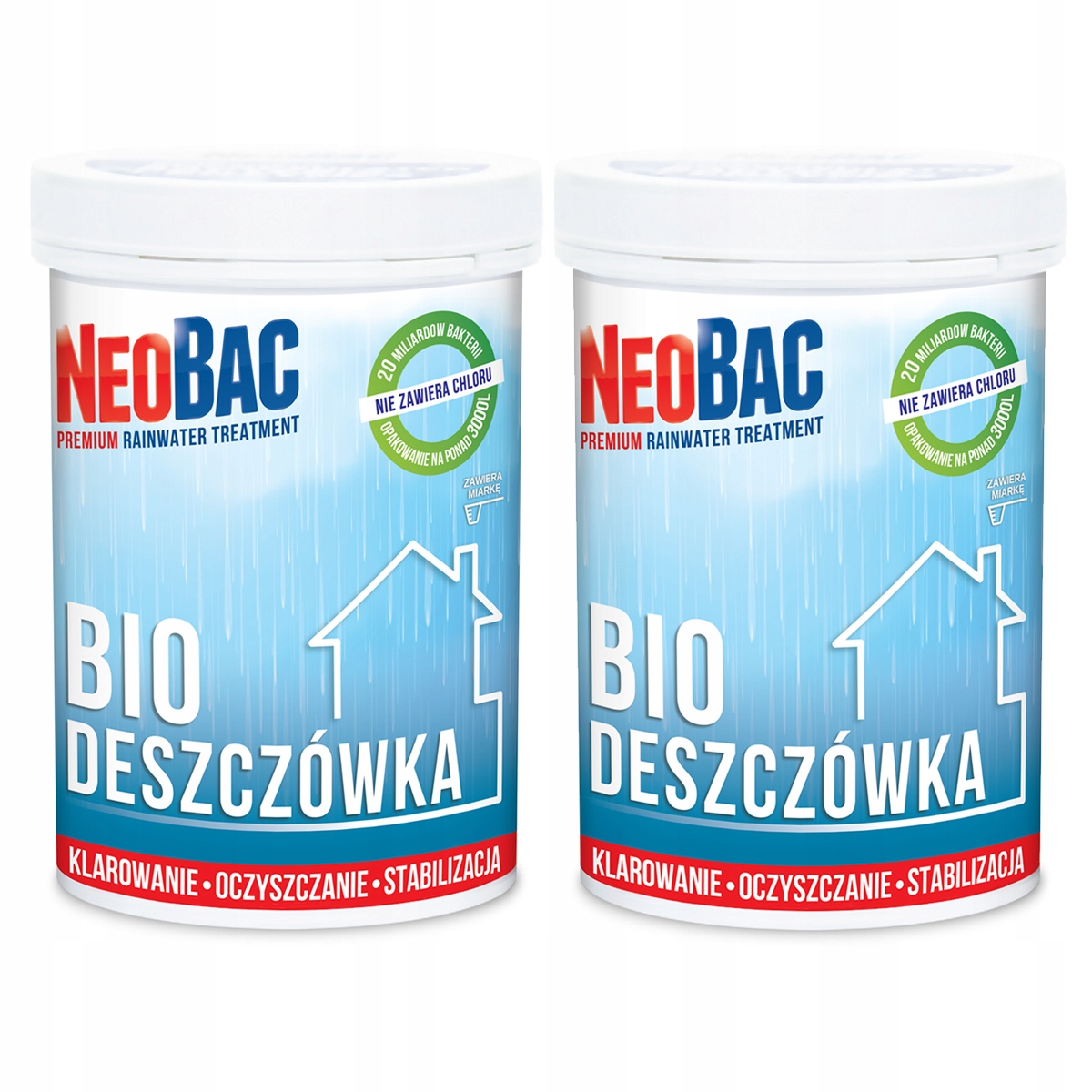 

NeoBac Bio Deszczówka Klarowanie Wody 6000 L 1kg