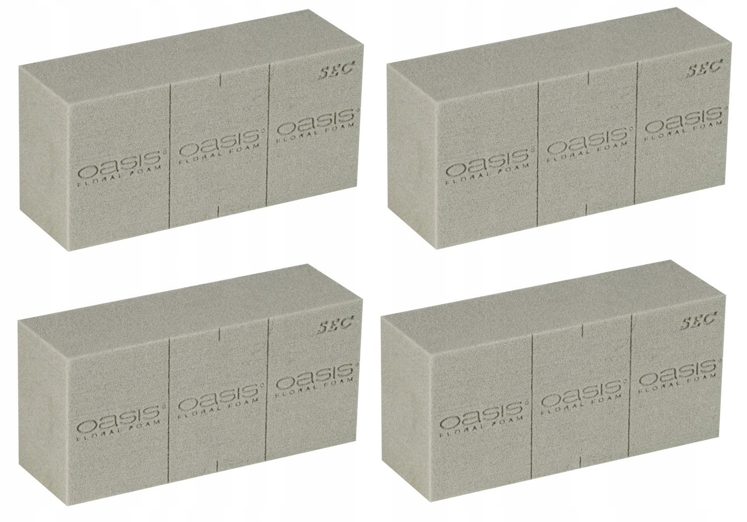 Губка флористическая сухая Oasis Sec 4 шт.
