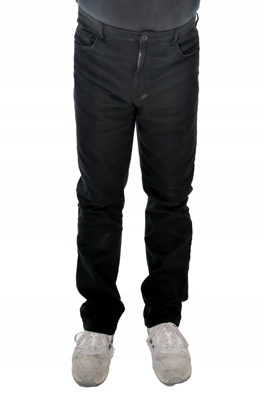 Velké bavlněné kalhoty se strečem černé Maxfort