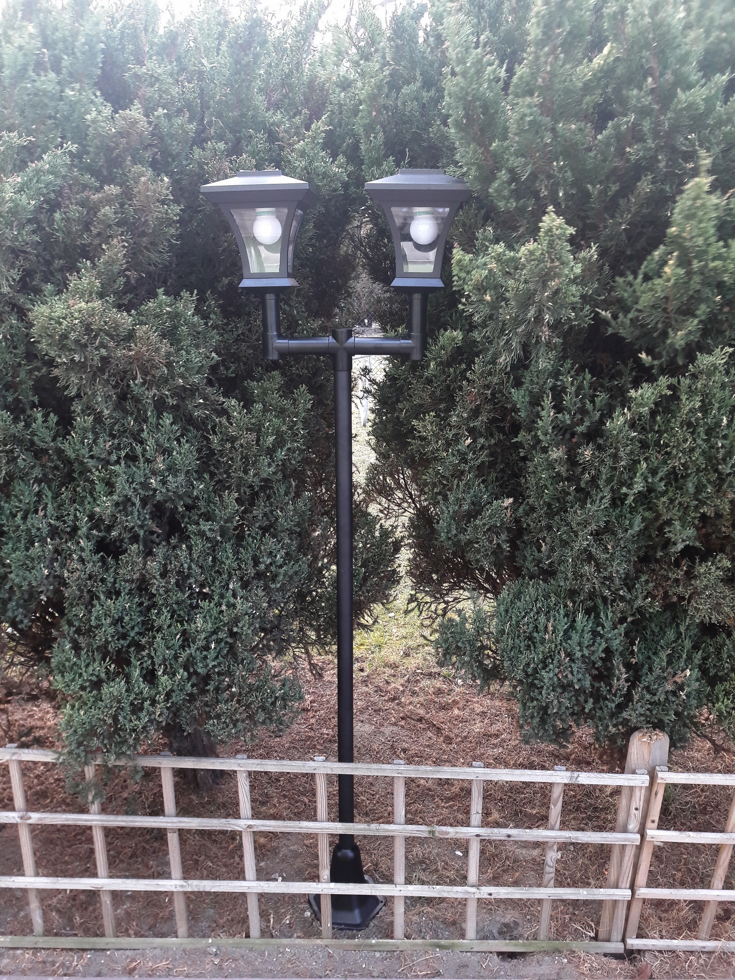 

Lampa, latarnia solarna x 2, ogrodowa, wys190 cm.