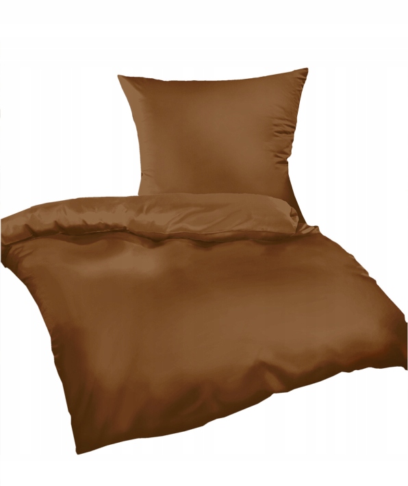 

Pościel bawełniana 140x200 poduszka 50x60 czekol