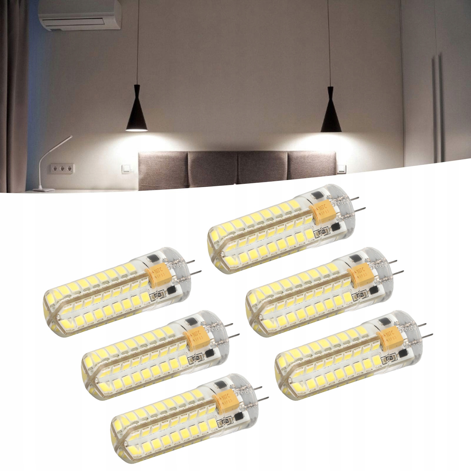 6szt Żarówka LED G4 700lm 7W 72LED Oświetlenie Rodzaj adapter