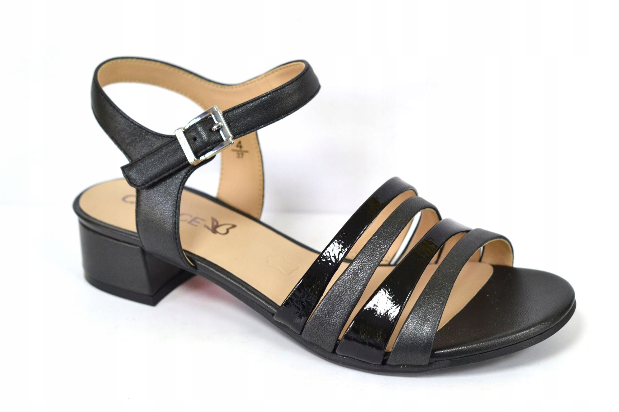 Caprice 28206-44 Sandály Černé Klocek VEL.38