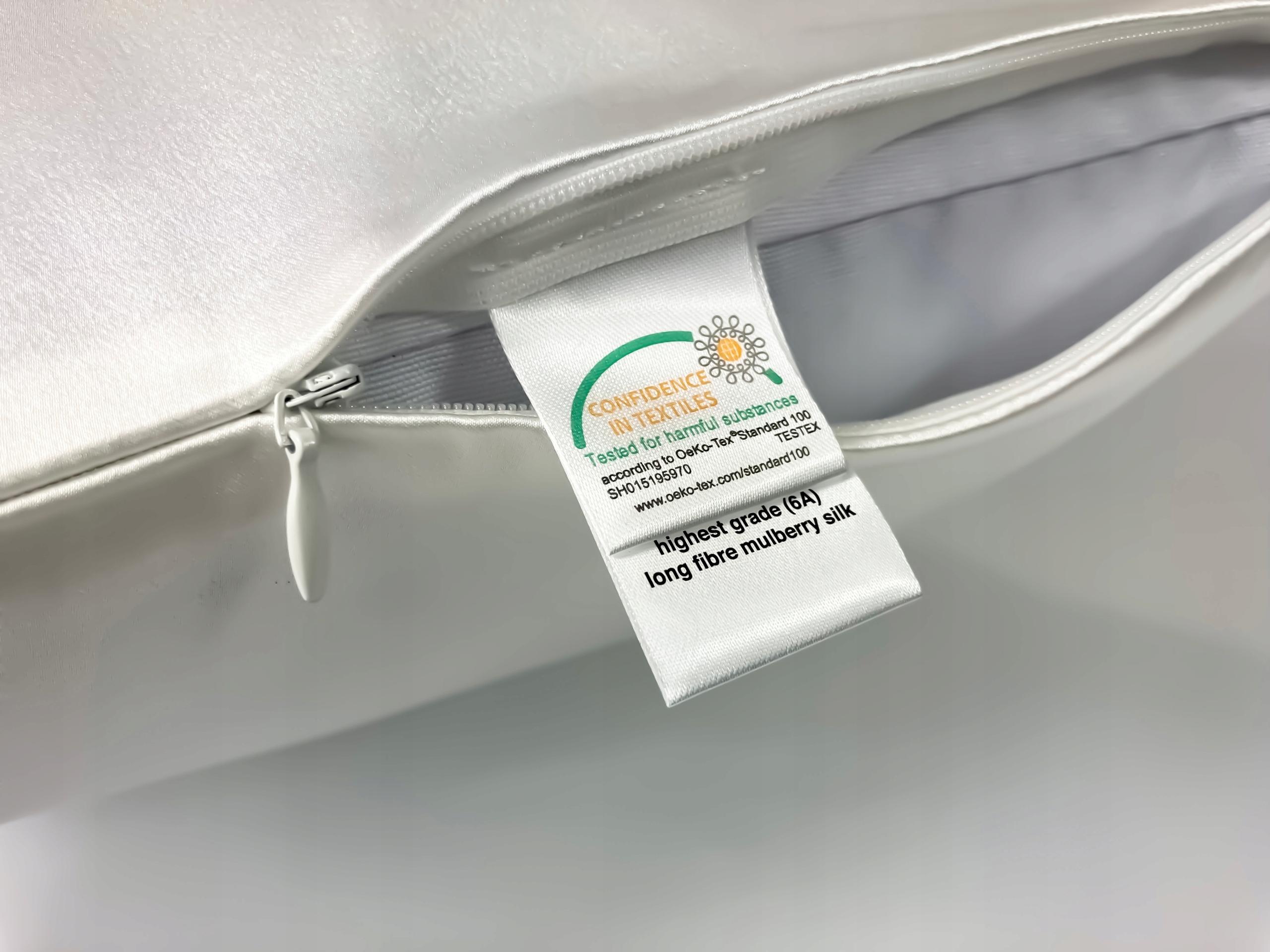 Poszewka 100% jedwab morwowy 22 momme 50x70cm BIEL Długość 50 cm