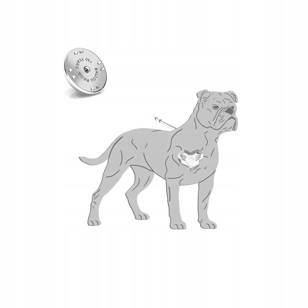Odznak Stříbrná Continental Bulldog 925 Dárek Šperky Dedikace Bonus