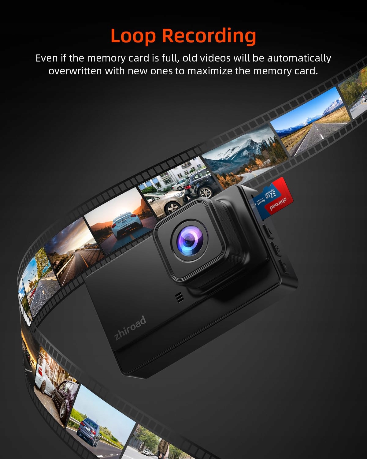VORNE Kamera Samochodowa 1080P FHD Nocne Widzenie 176° 3" Ekran IPS — miniatura 5