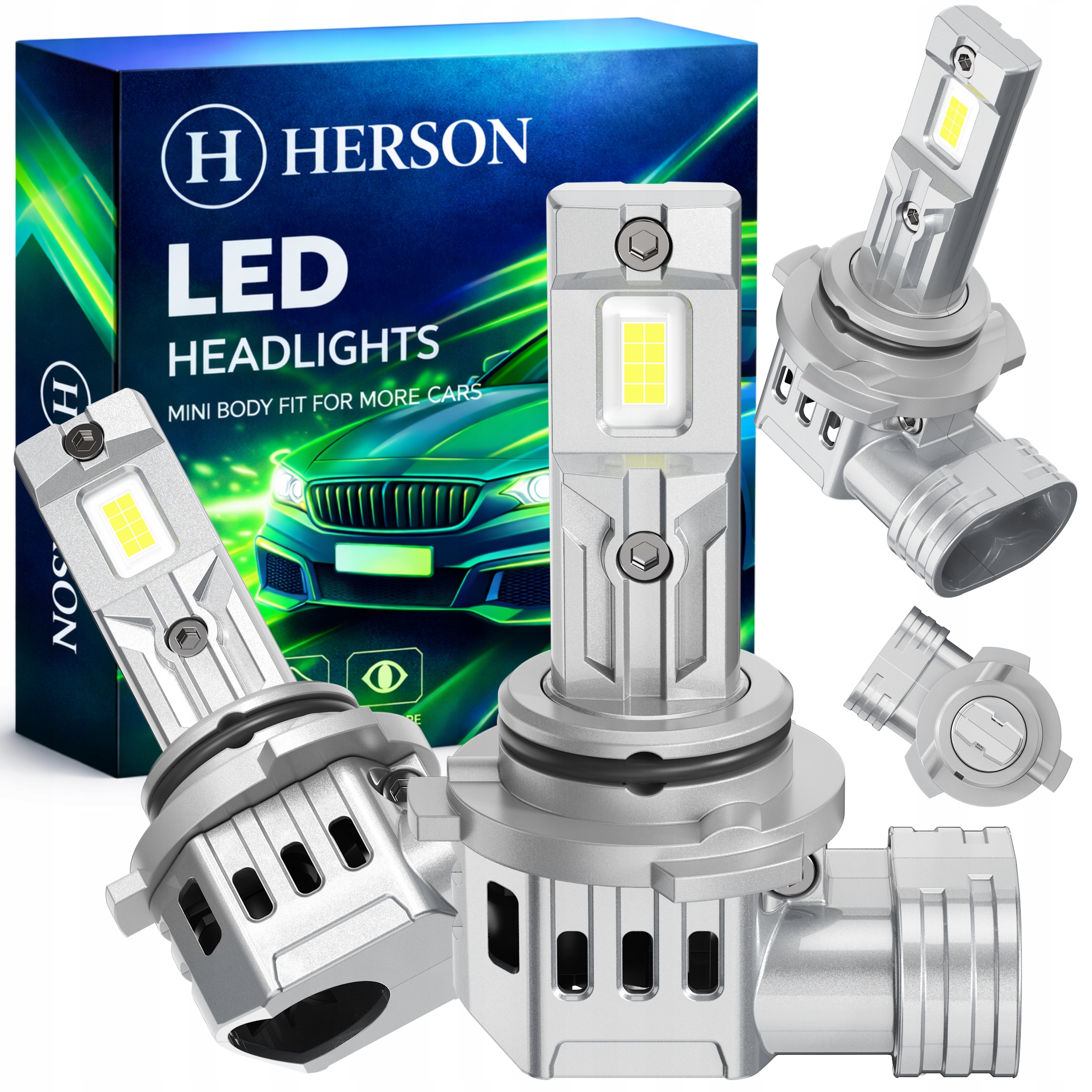 Žárovky HIR2 9012 12V Silné Xenonové Světlo Bílé Homologace Canbus 125W