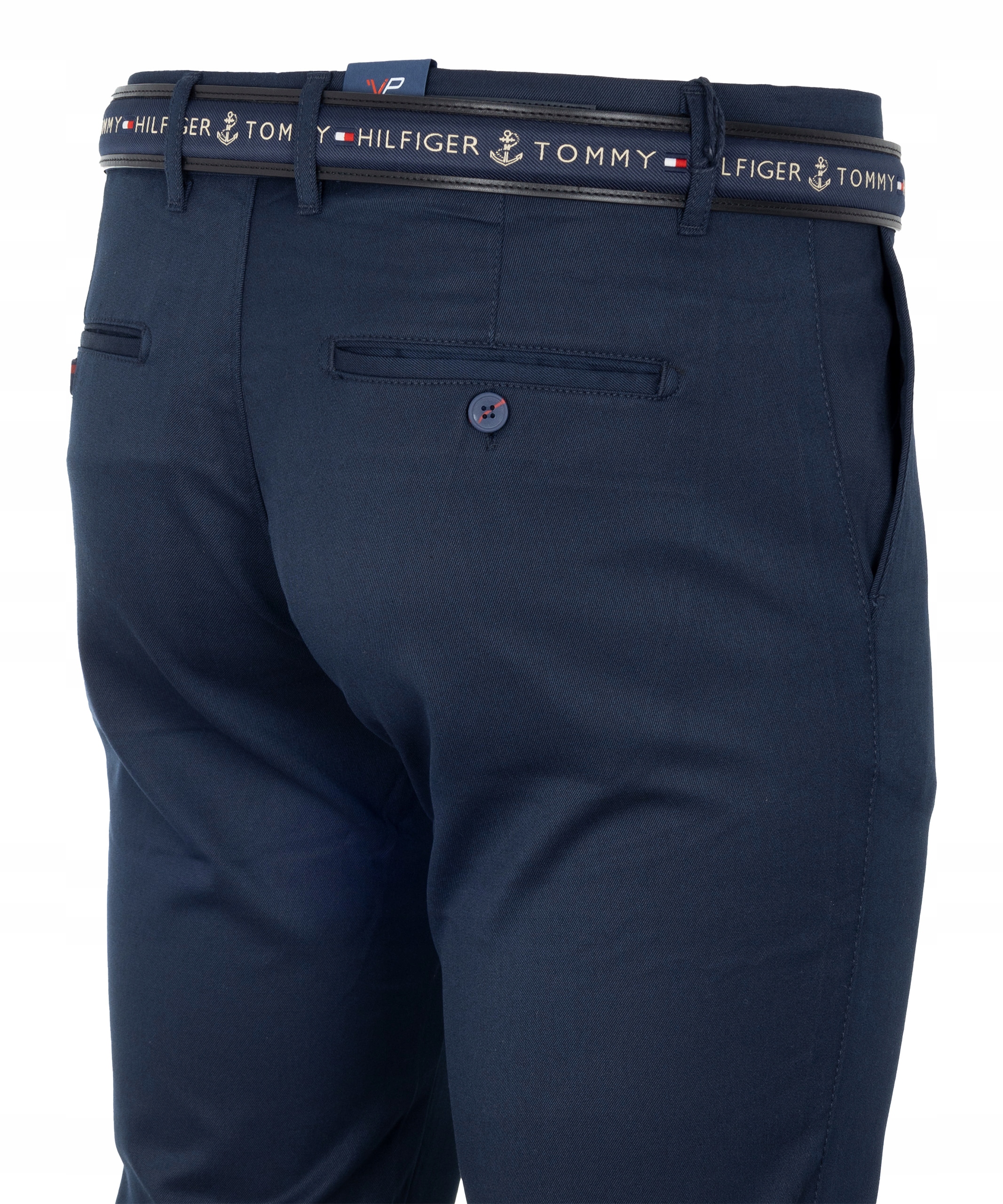 SPODNIE MATERIAŁOWE CHINOSY GRANAT PROSTE W31 84cm