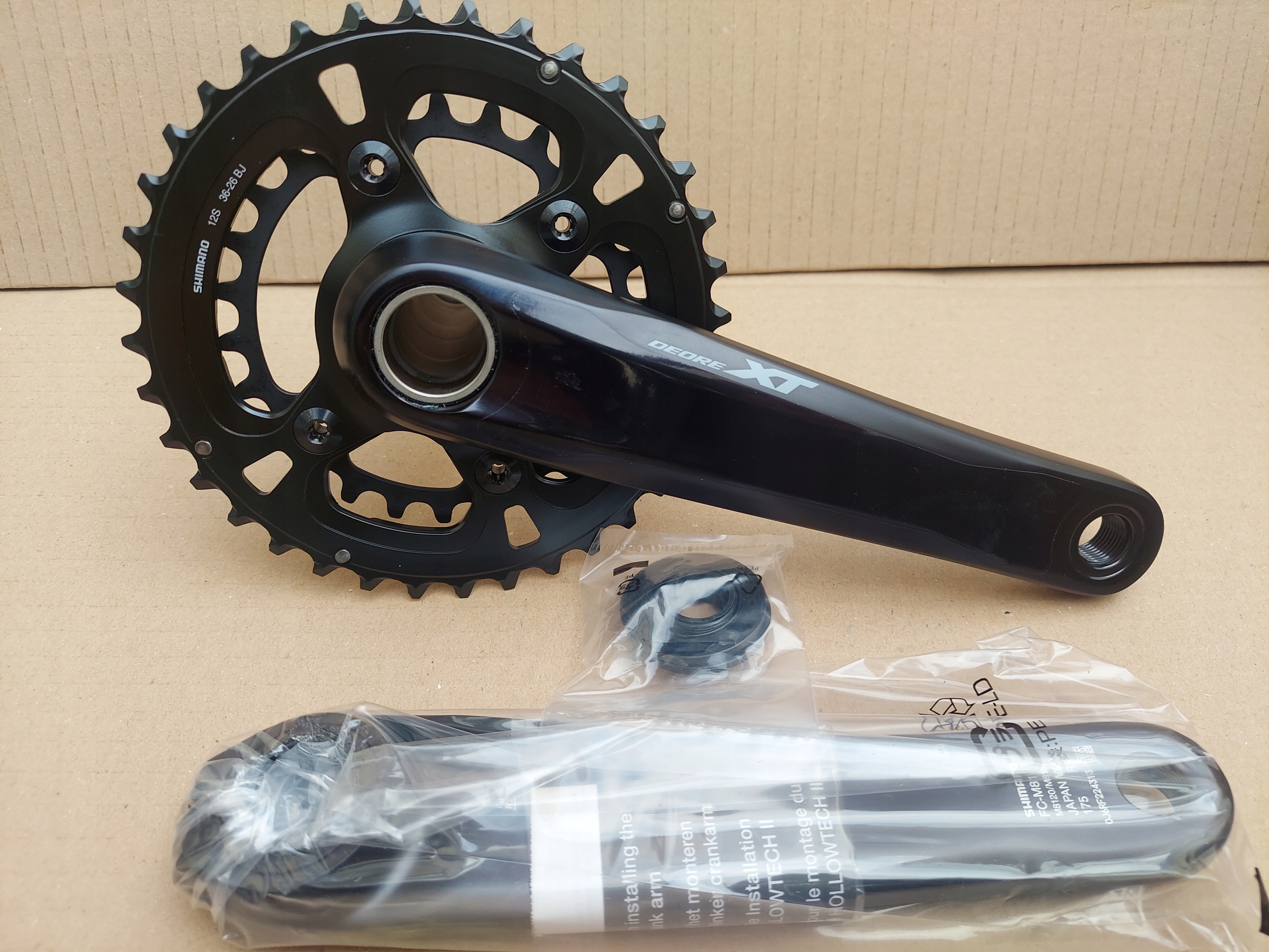 Nowa korba mtb Shimano Xt 2x12s m8120 -2b boost 175mm