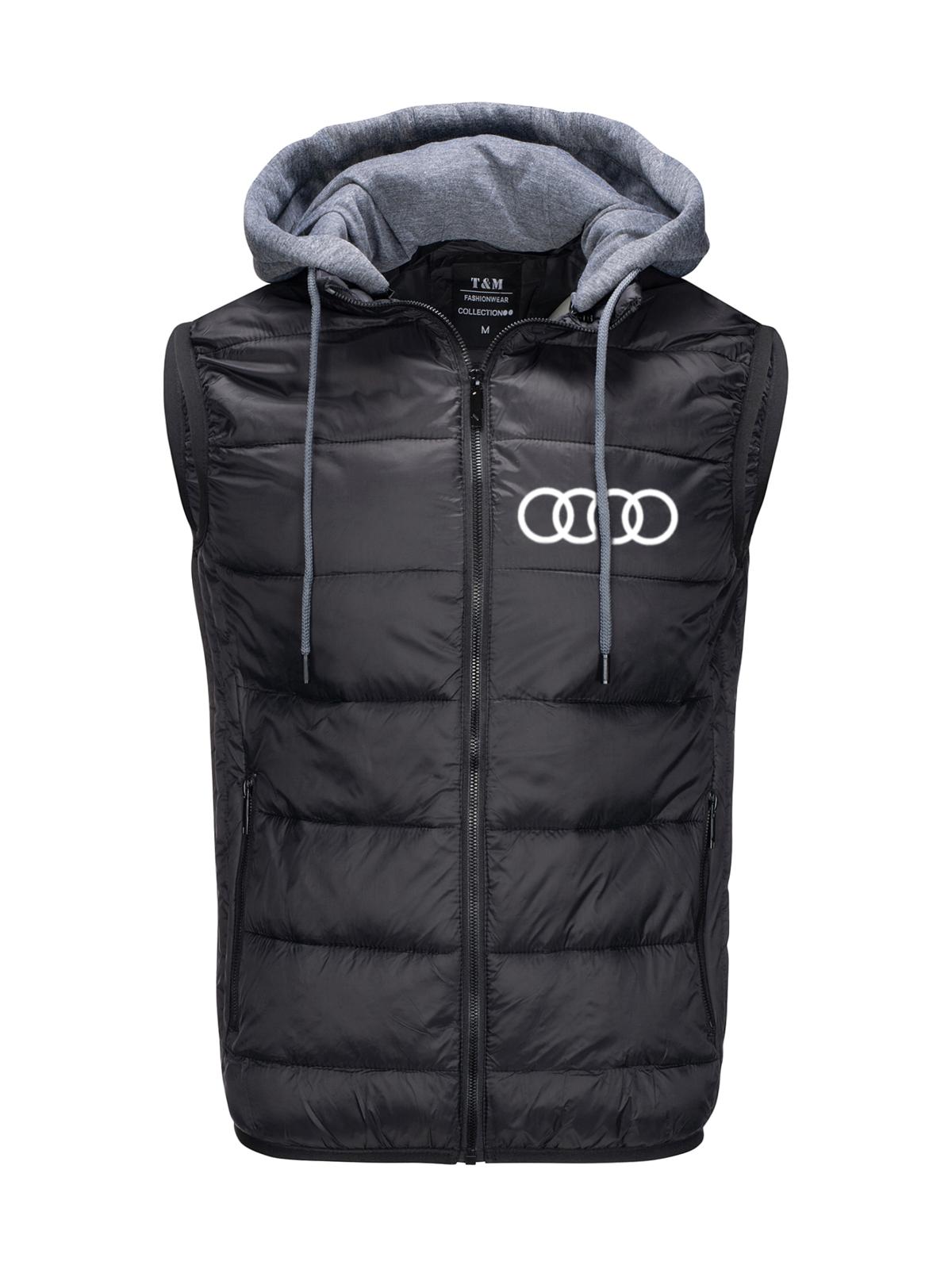 Bunda Bez Rukávů S Prošívaným Zateplením Audi Černá L