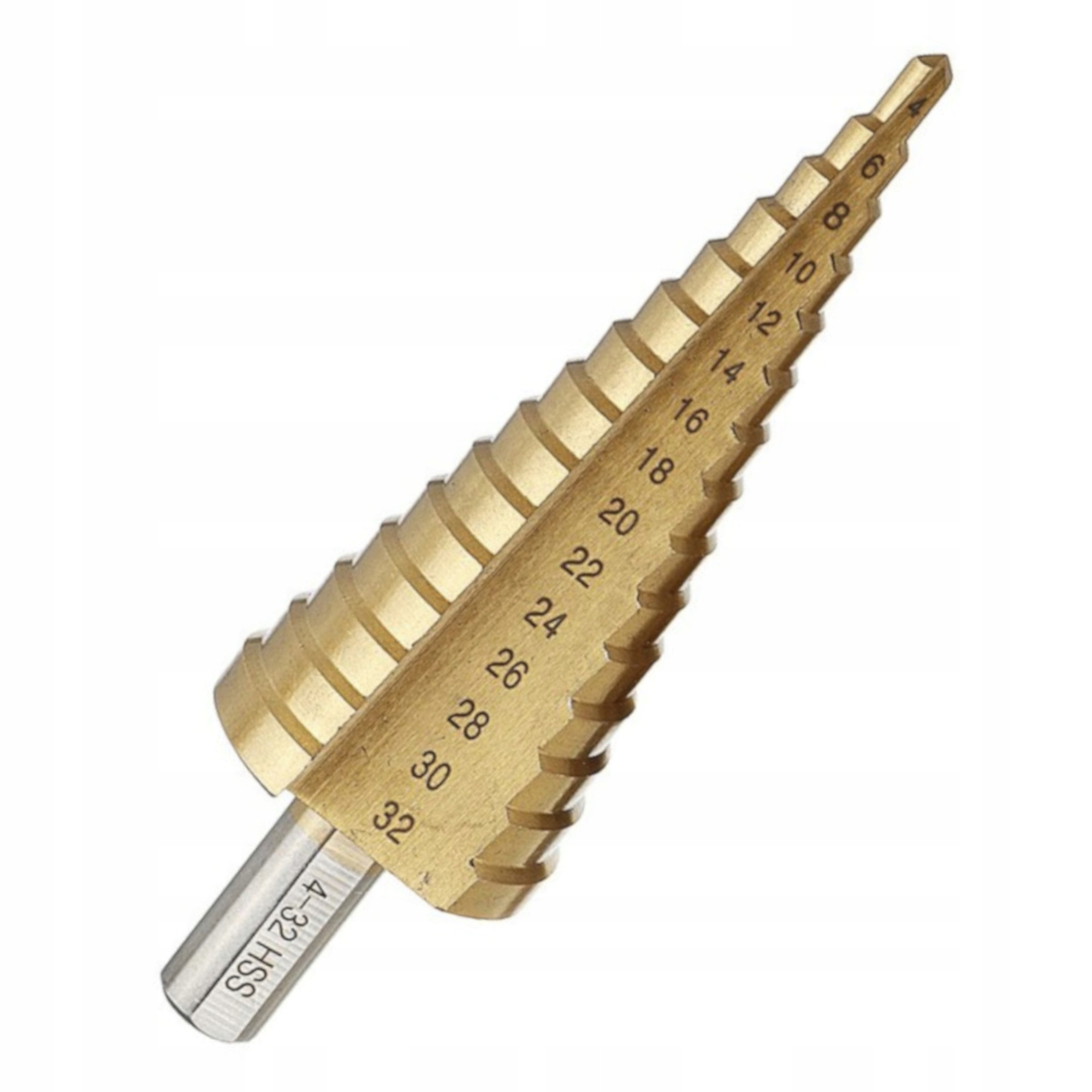 WIERTŁO STOPNIOWE STOŻKOWE HSS4241 ZAKRES 4-32 mm