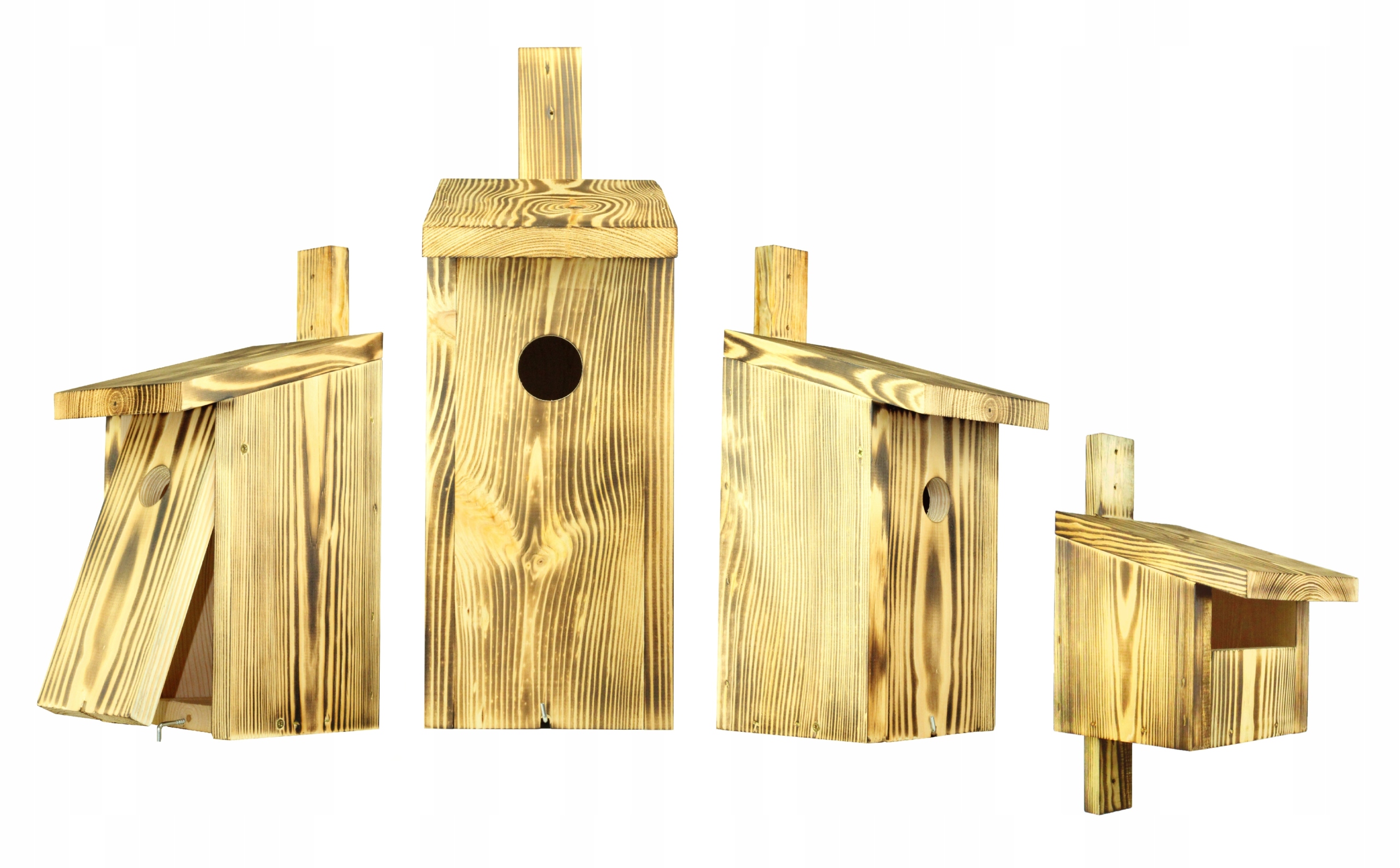 

Budki lęgowe skrzynki domki zestaw 4 typ A,A1,B,P