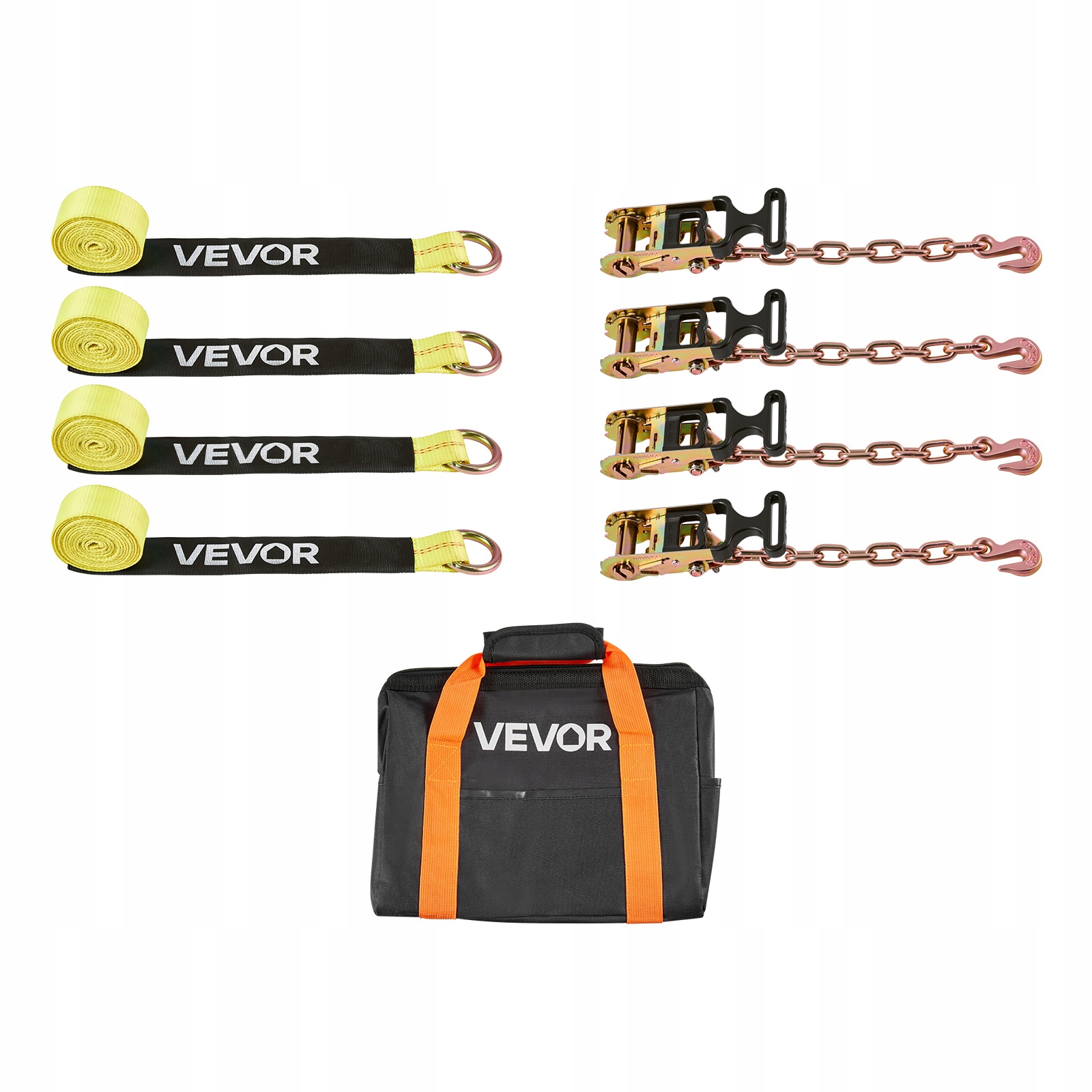 Upevňovací Pás Na Kolesá Vevor 50 8 X 3048 MM S Odolným Prémiovým Hákom 1512 Kg