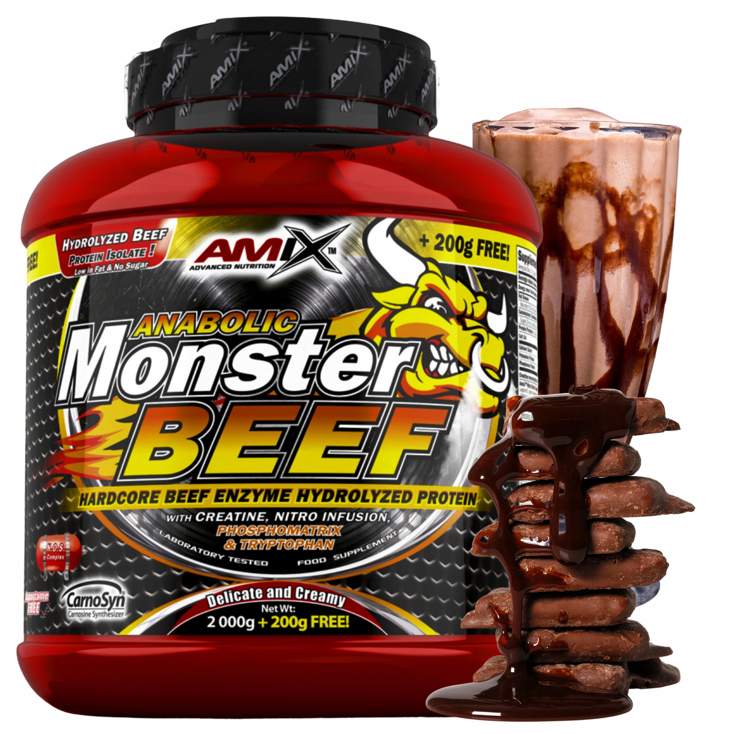 Amix Anabolic Hydro Beef Monster Beef Protein 90% Hovězí protein 2.2 kg