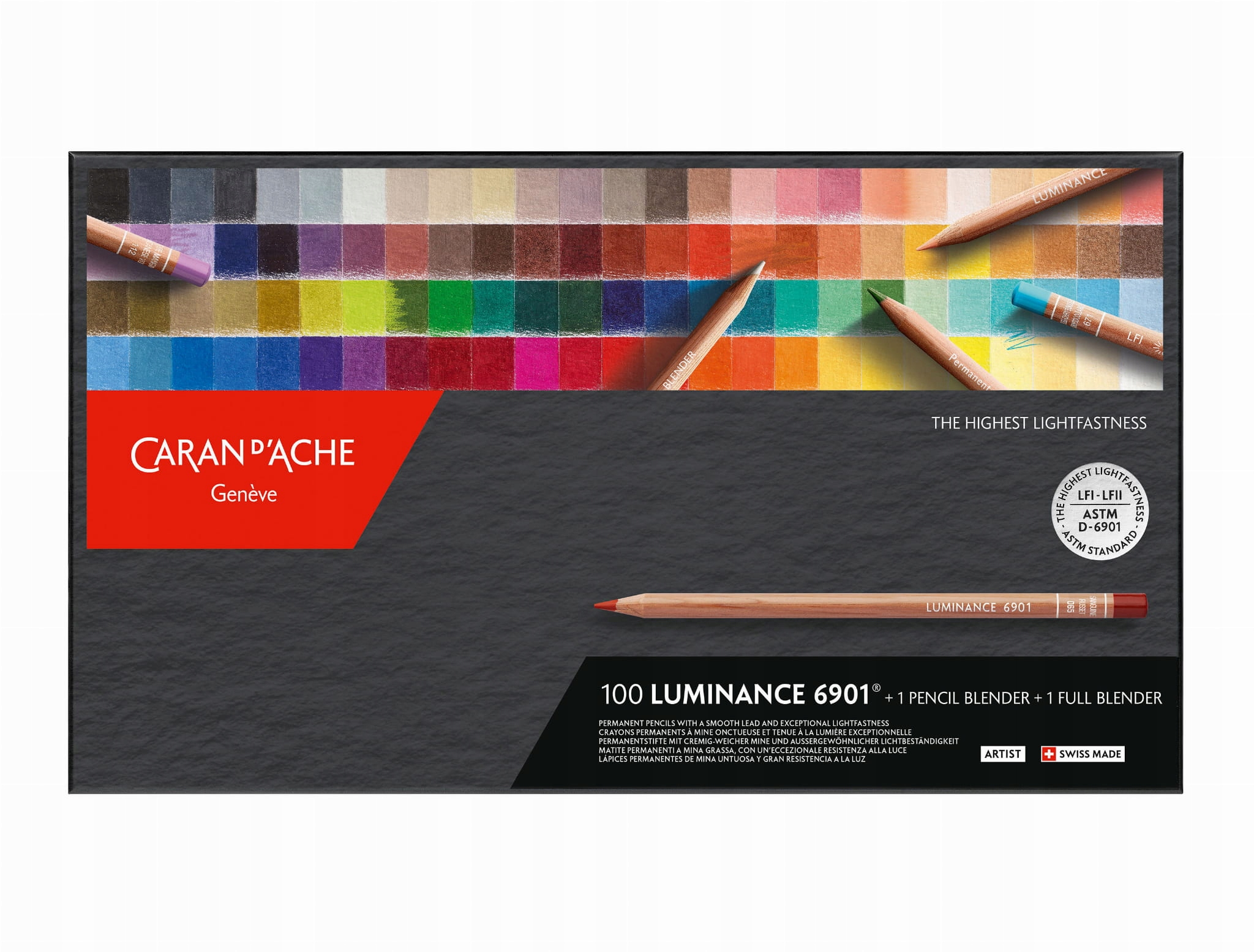 Pastelky Caran d'Ache Luminance 6901 100 barev