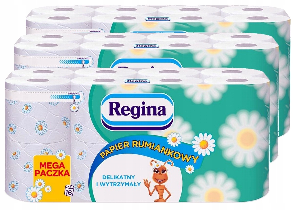 

Regina Papier toaletowy Rumiankowy 3x16 rolek