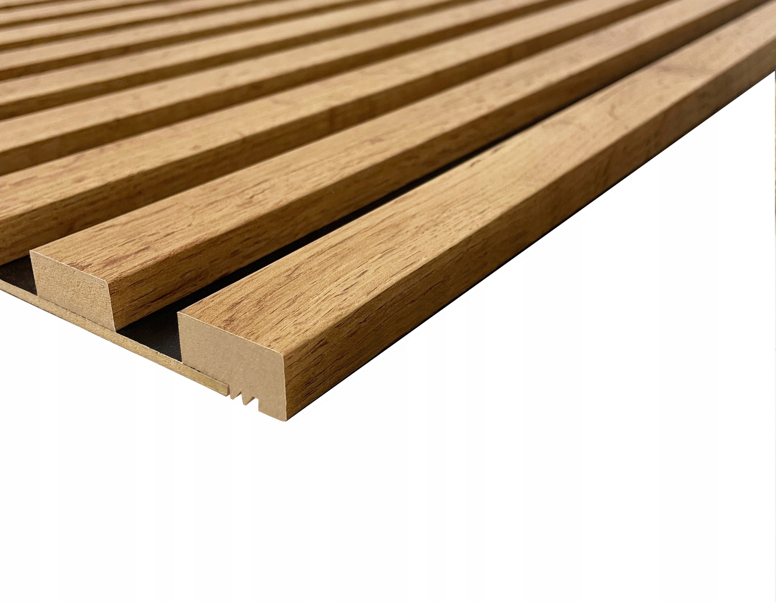 LAMELE ŚCIENNE DĄB WOTAN NA PŁYCIE 515x2750mm Marka Titanium