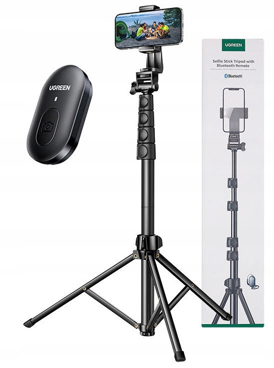 Selfie stick statyw z pilotem Bluetooth Ugreen LP680 1,7m