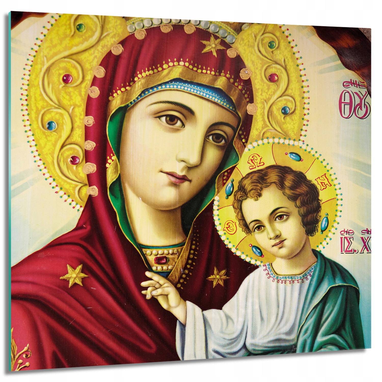 

Foto na szkle na ścianę Maryja z Jezusem 60x60