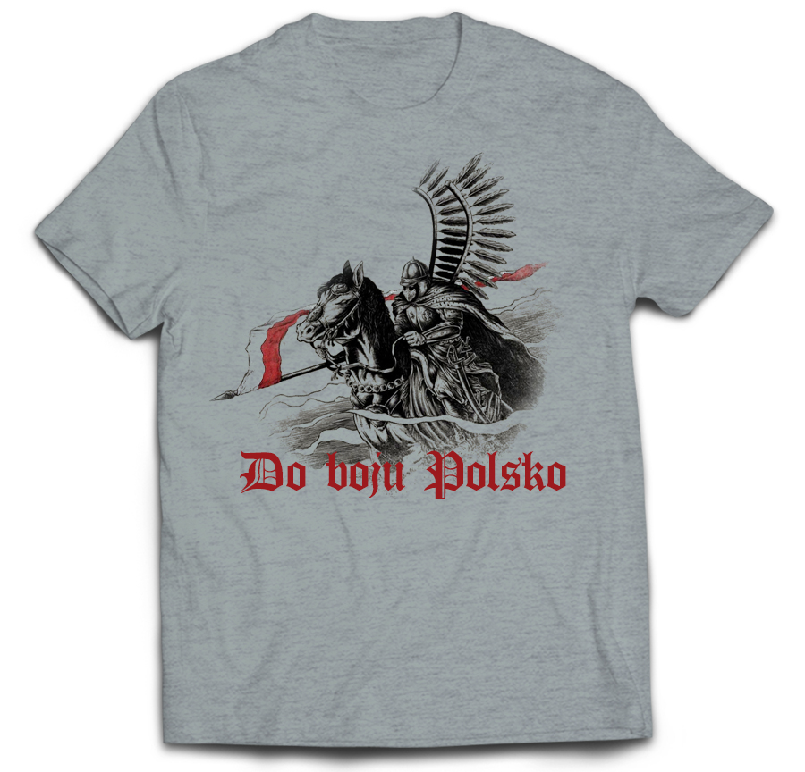 

Tshirt Polska Husaria Rycerz Jazda Do Boju Koń L