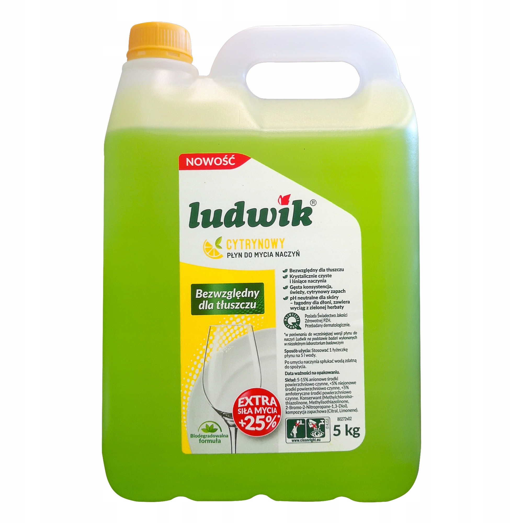 

Ludwik Płyn Do Naczyń Cytryna 5 Litrów