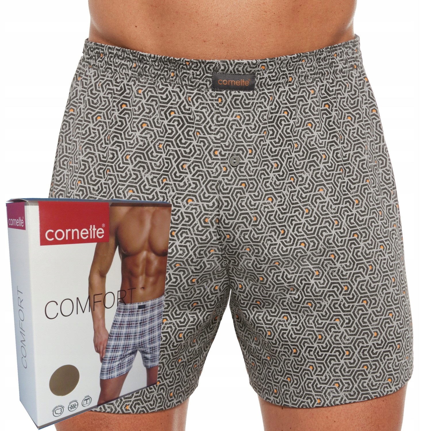 CORNETTE bokserki COMFORT box luźne 002/272 wzór XXL