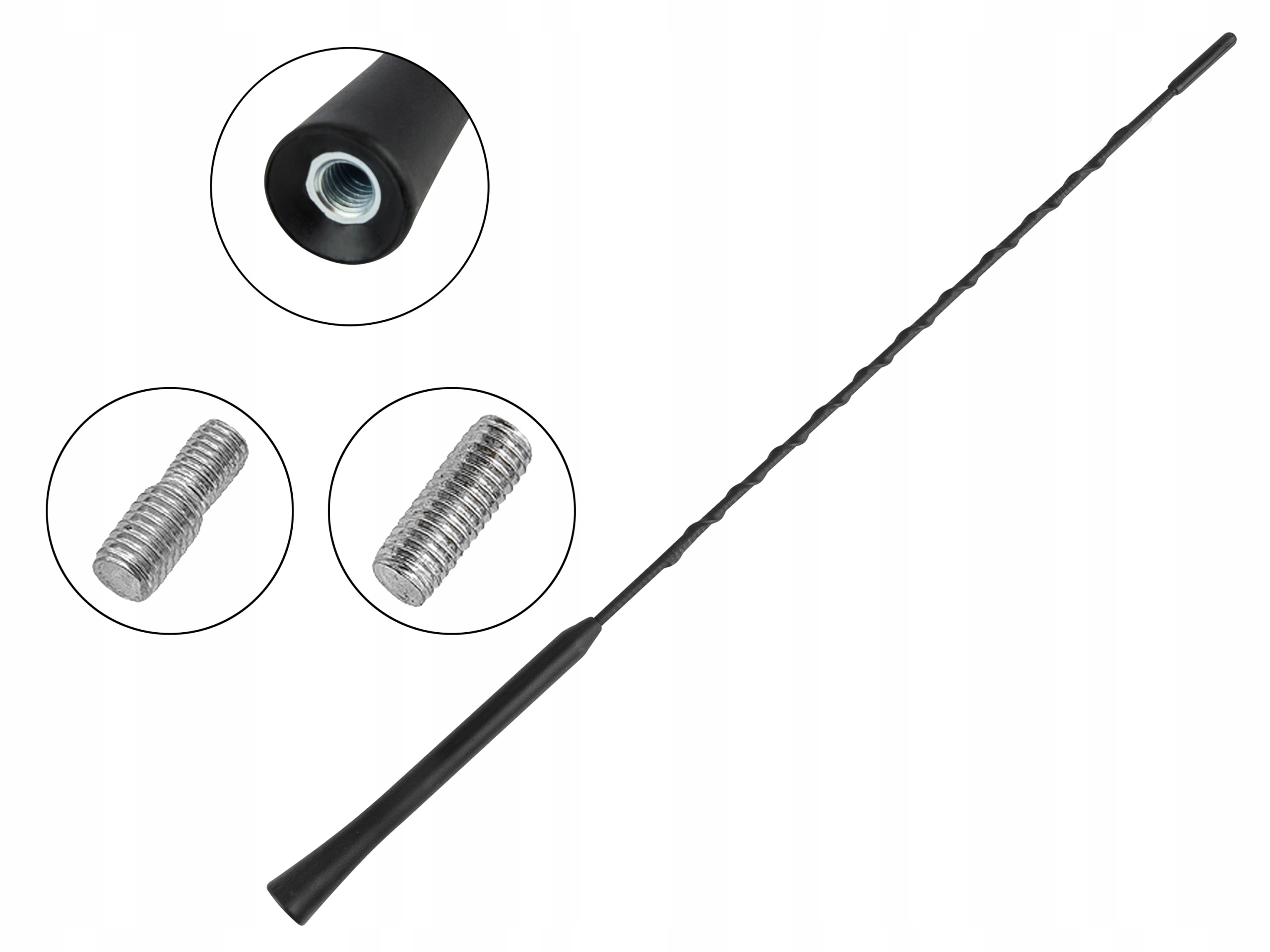 ANTENA SAMOCHODOWA BAT MASZT 40CM UNIWERSALNA M6 Kod producenta 22-611#