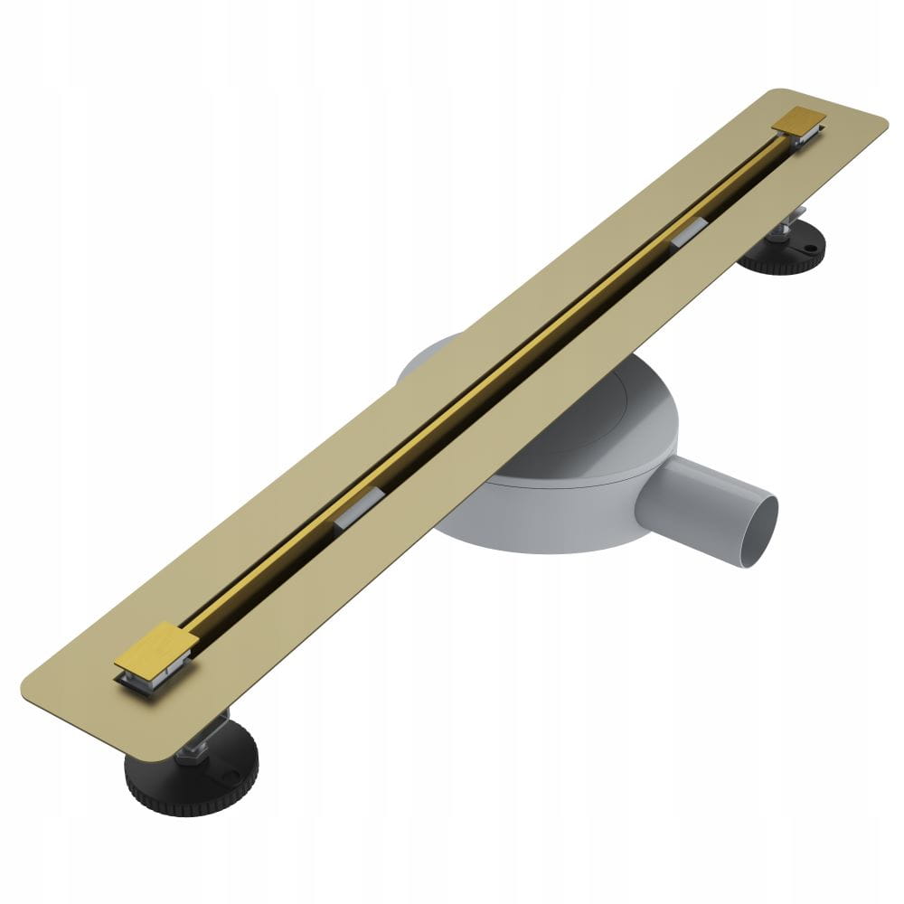 Proline 60 cm zlatý lineárny odtok pod dosku z ocele Gamma