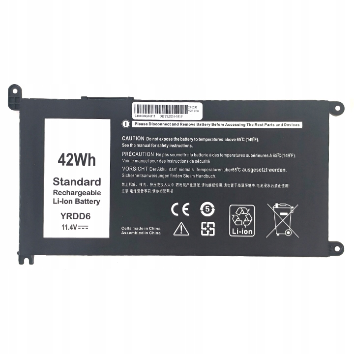 Bateria YRDD6 1VX1H do Dell Inspiron 3583 3310 5491 5481 5482 5485 5591