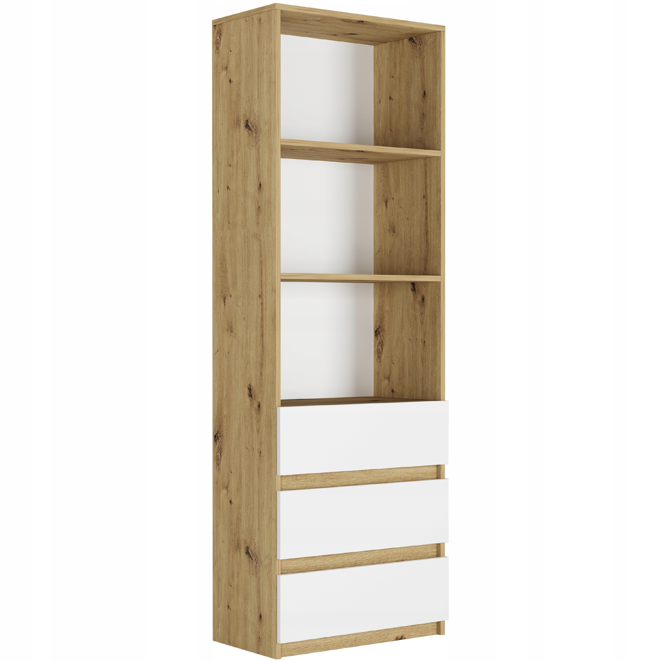 REGAŁ KSIĄŻKI BIUROWY 3 SZUFLADY 3 PÓŁKA B-3 ARTISAN MIX