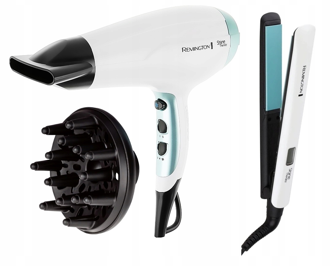 Prostownica Remington S8500GP Suszarka do włosów D5216 Zestaw