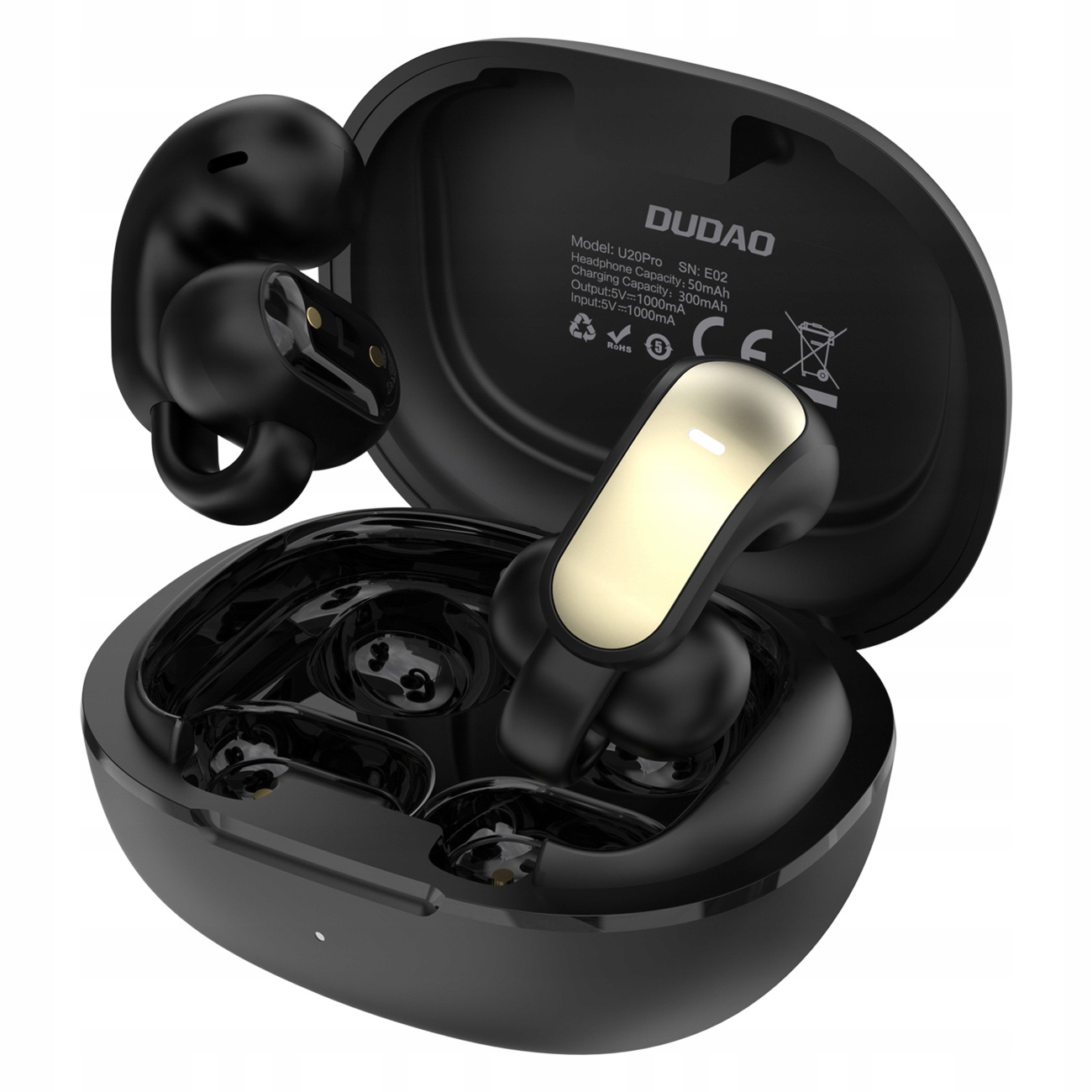 Bezdrátová Sluchátka U20 Pro Tws Bluetooth Černá