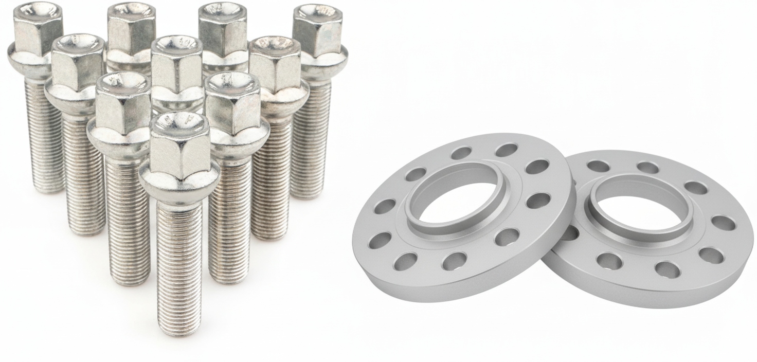 Priechodné vzdialenosti 20MM 5x112 66.6 Mercedes skrutky M12x1.5