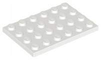 

2 szt Lego 3032 White Plate 4 x 6 biel nowy