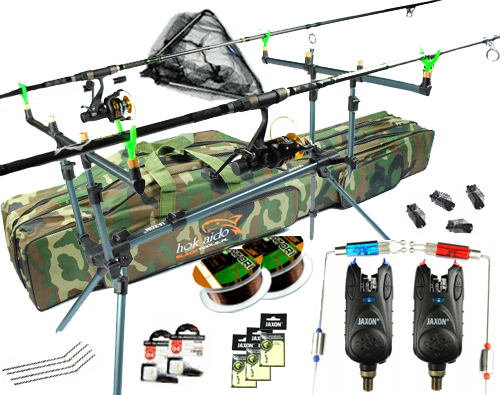 pro Zestaw karp Jaxon 2x wędka 2x kołowrotek Z35