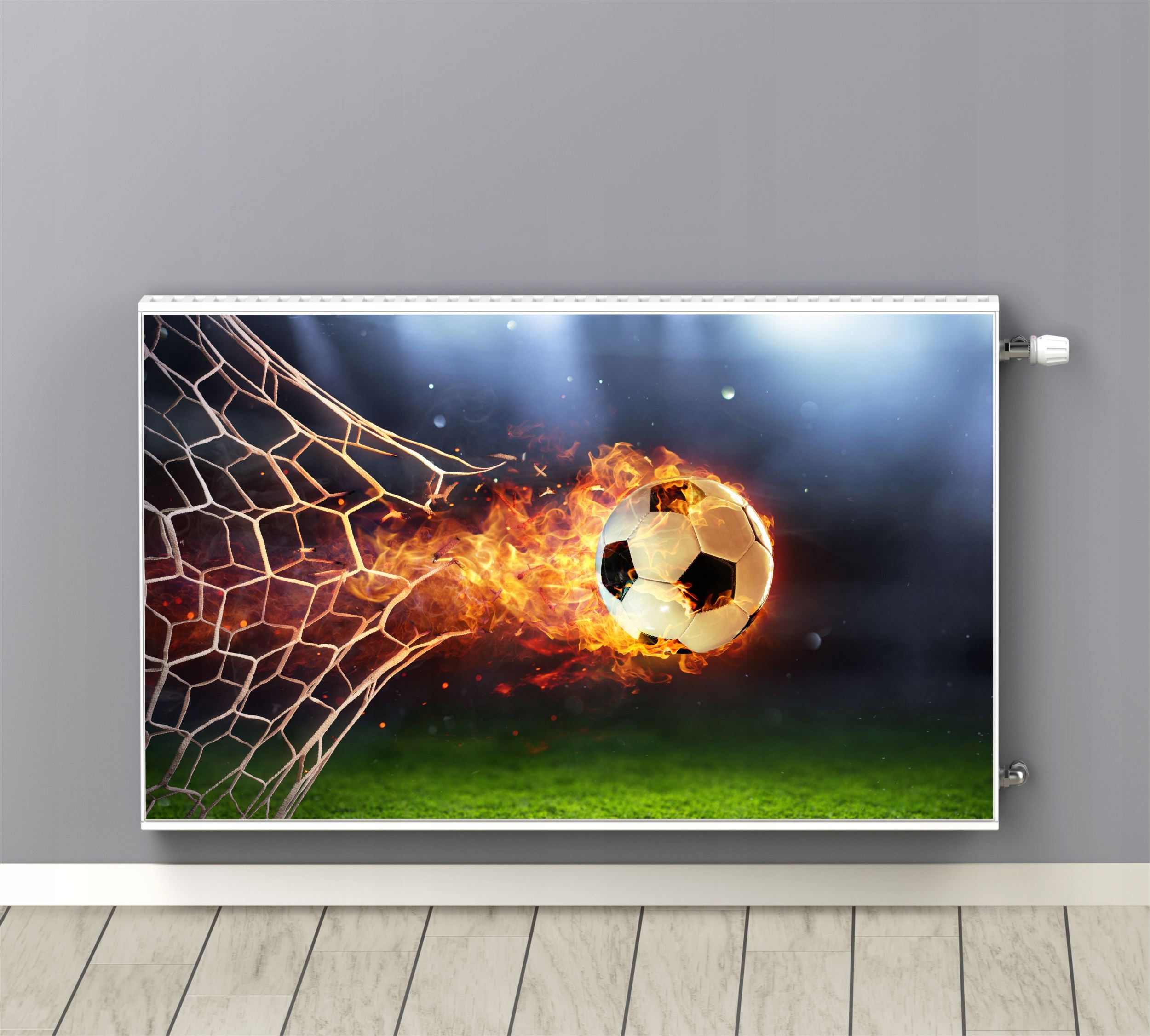 Maskovač na radiátor Magnetická podložka Fotbal 60x100 cm