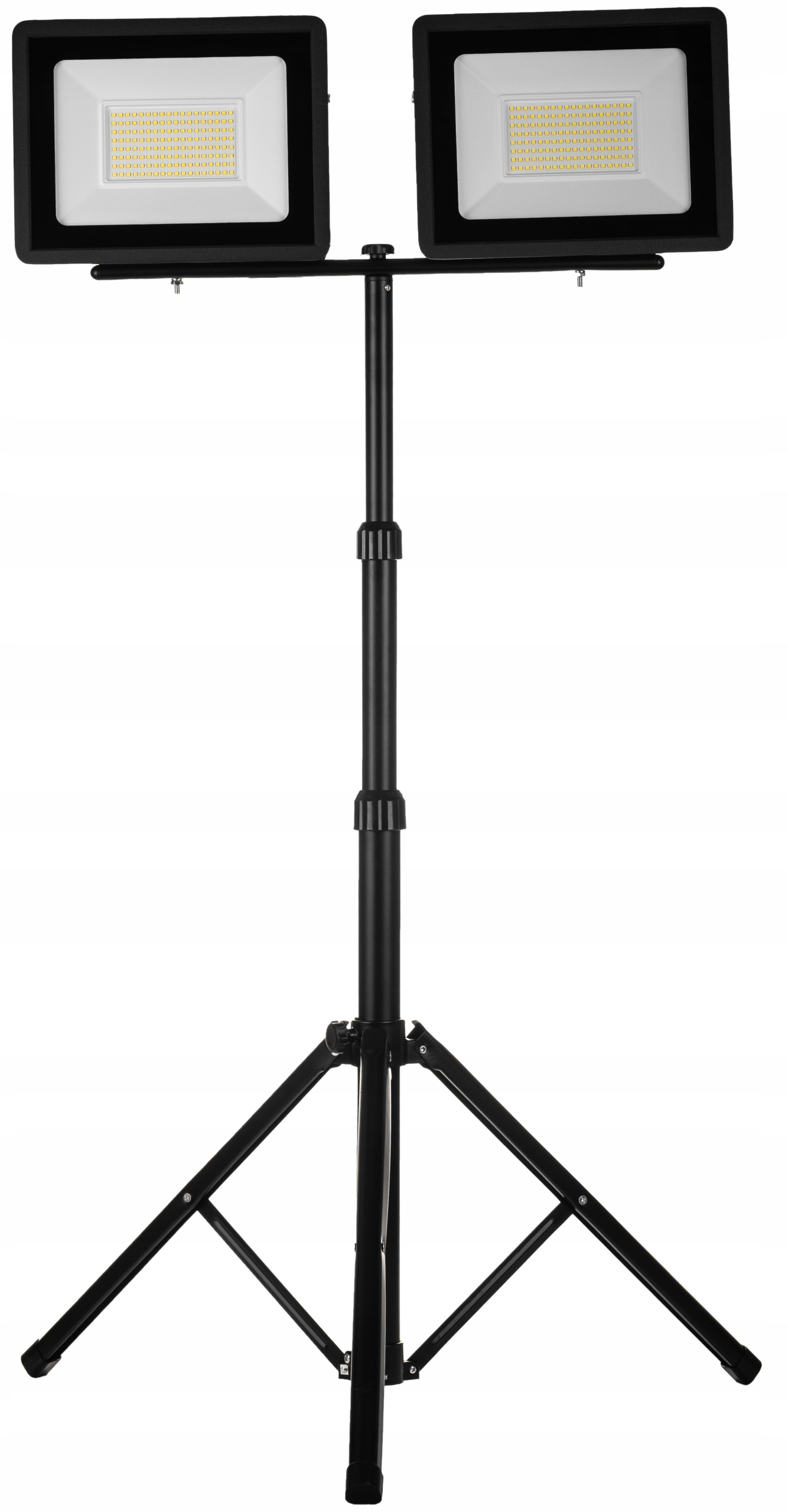 Led reflektor statív 2x100W prenosný čierny