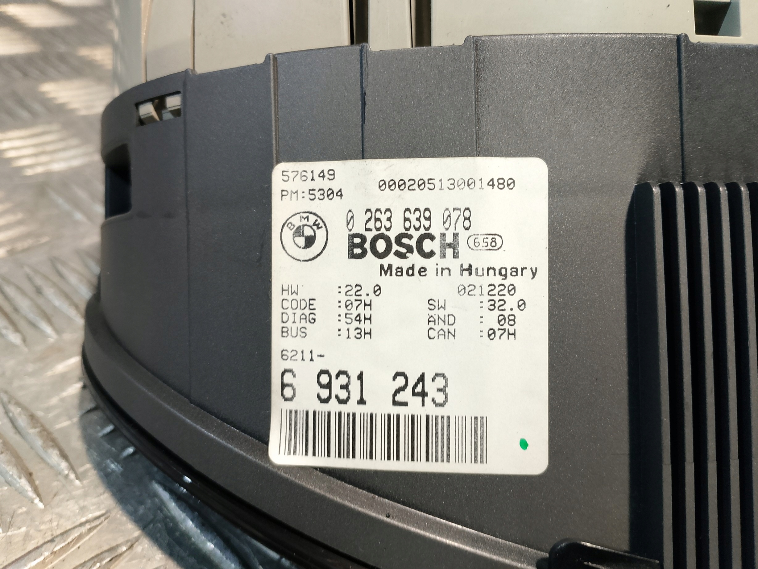 dials BMW E46 LIFT FL petrol BOSCH 0263639078 1036017005