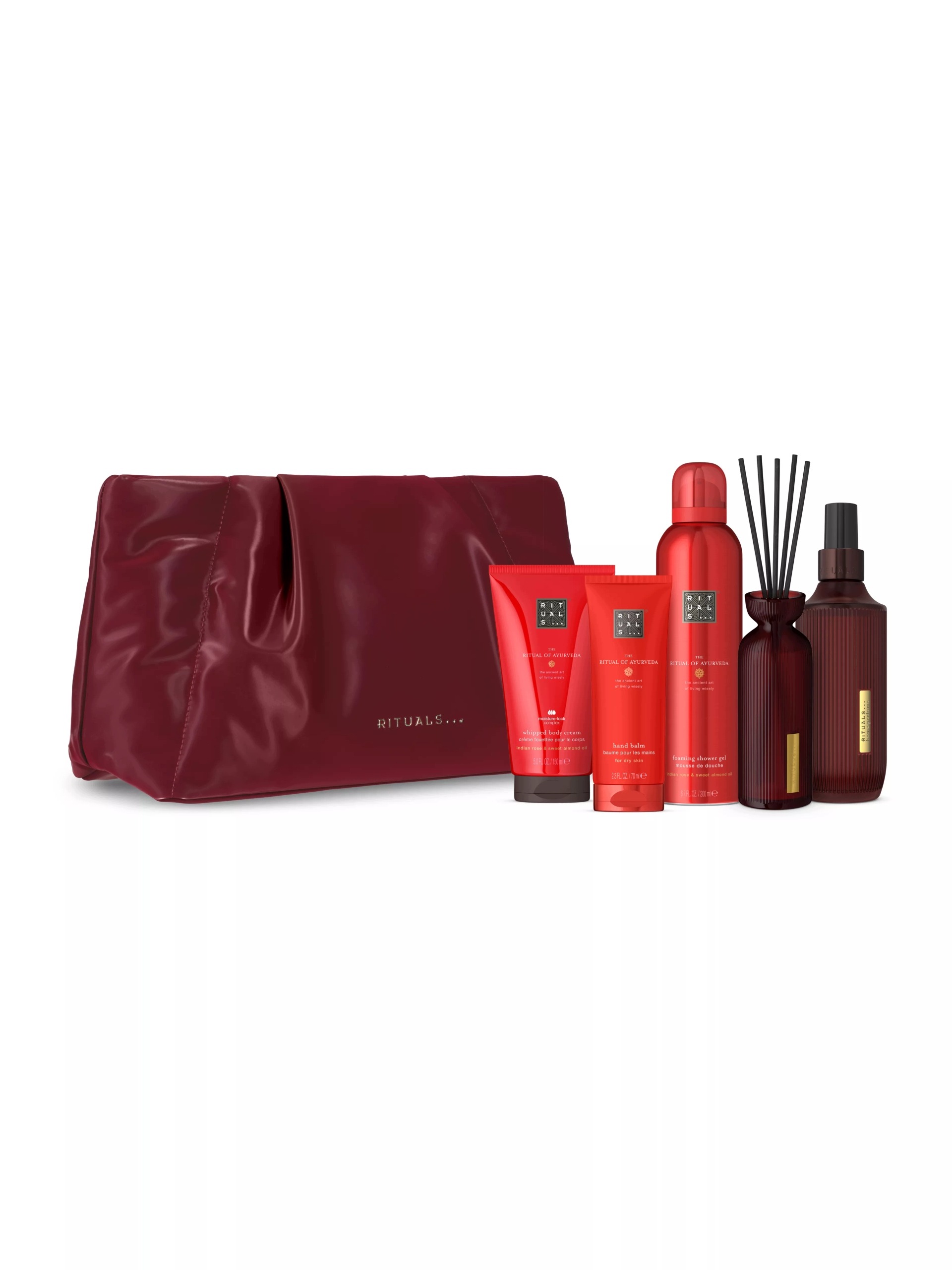 Rituals The Ritual of Ayurveda 5-częściowy zestaw dla kobiet z torebką