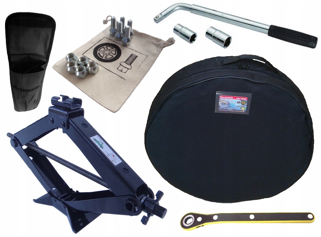 ZESTAW: LEWAREK 1T + ETUI, KLUCZ, POKROWIEC, ŚRUBY